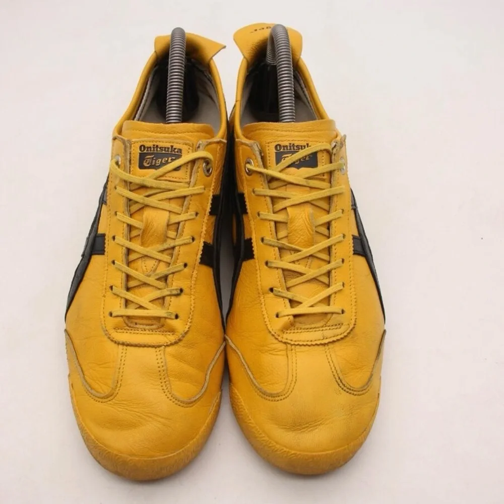 Onitsuka Tiger by Asics Men's Yellow and Black Sneakers - Picture 5 of 7